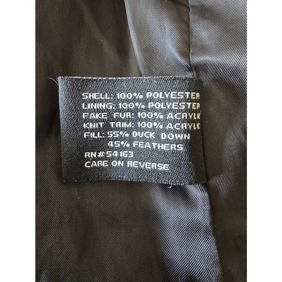 Guess Jacket Black Sz M Down/Feathers - Picture 7 of 9